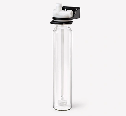 [Translate to English:] Waschflasche zum auszuwaschen von gas tragenden Störkomponenten 