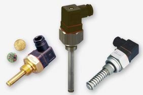 Simple temperature sensors for hydraulic systems