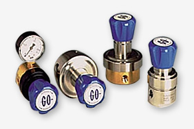 GO-Druckregler zur Druckreduzierung der Messgase in verschiedenen Druckstufen