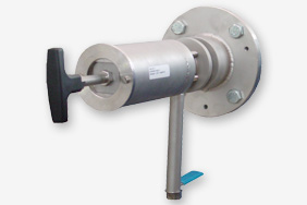 Sample gas probe for unheated gas sampling from processes with high dust load